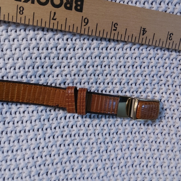 Vintage Diamond Croc?Lizard? Ratchet Buckel Belt main image 5